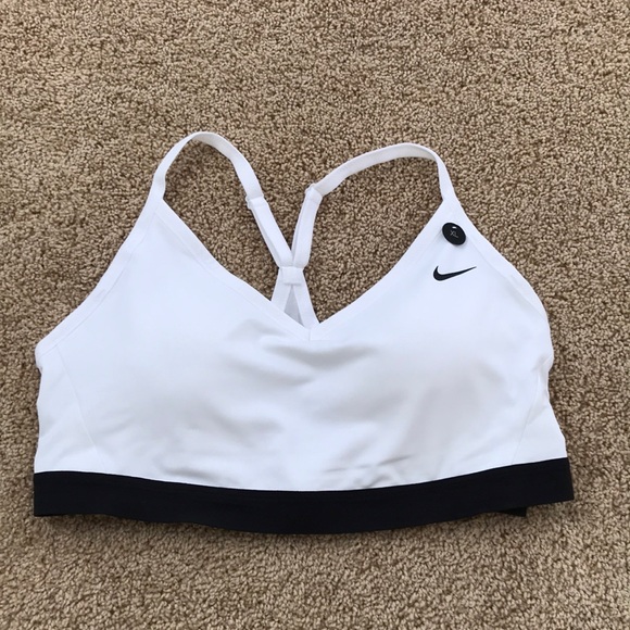nike white bra
